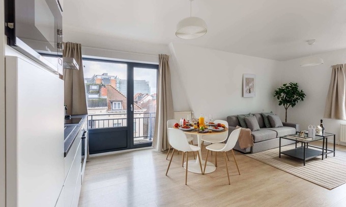 Wijk van de Squares Apartamento | MA - Leopold IV - Una Habitación Piso, Capacidad 4