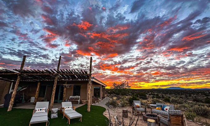 Ojo Caliente Casa | Magical 21 Acre Solar Adobe Ranch House in Ojo Caliente and Carson Nat. Forest