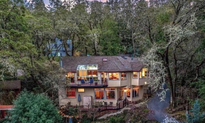 Forestville Casa | Magical Forest Retreat - Hot Tub, Dog-Friendly, Putting Green