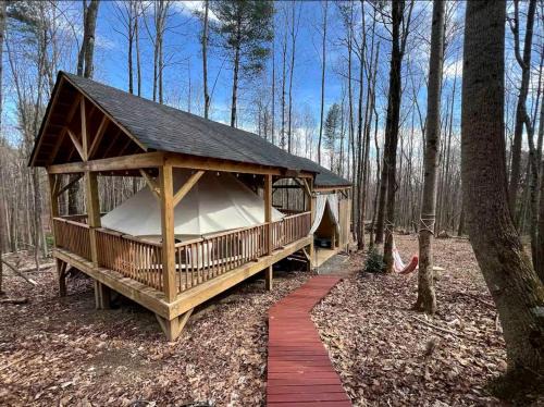 Traphill Otro | Magical Glamping Tent in the Woods near Stone Mountain State Park, North Carolina
