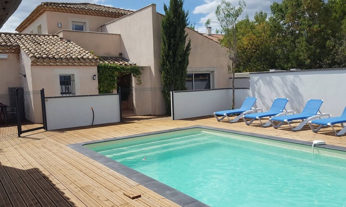 Murviel-les-Beziers Casa | MAGNIFICENT HOUSE BETWEEN VINEYARDS, RIVER AND SEA WITH 8X4 SWIMMING POOL