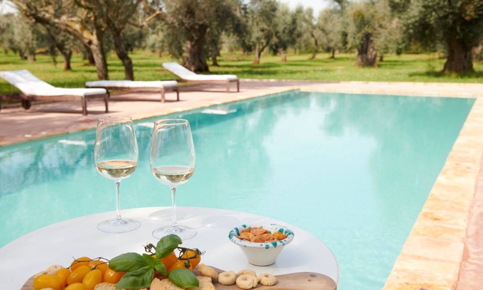 Ostuni Casa | Gran casa ideal para Lamia 14 personas - Piscina en medio de 4 ha de olivos