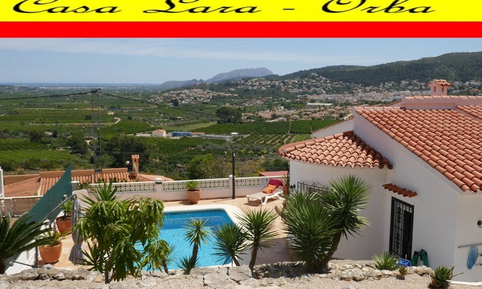 Orba Villa | Casa Lara - Villa de mar / montaña con impresionantes vistas, piscina privada, wifi