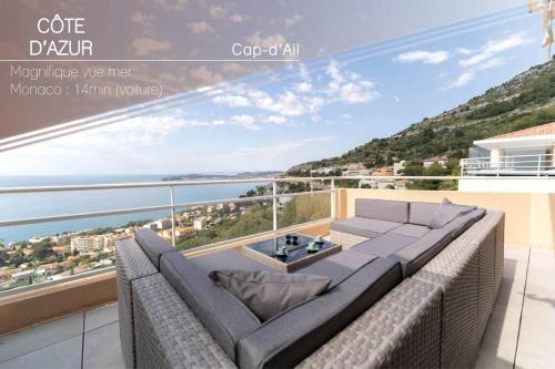 Cap d'Ail Apartamento | Magnifique appartement vue mer, piscine, garage