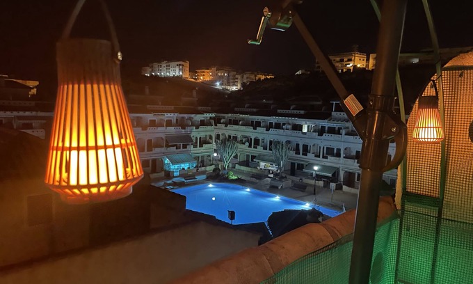 Puerto de Mazarrón Apartamento | Magnifique t3 Toit Terrasse Privee en Plein Centre Ville Avec Piscine bar Resto