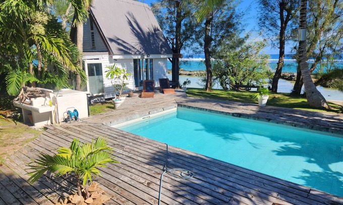 Temae Casa | Maison Bord de mer 4 Chambres Avec Piscine