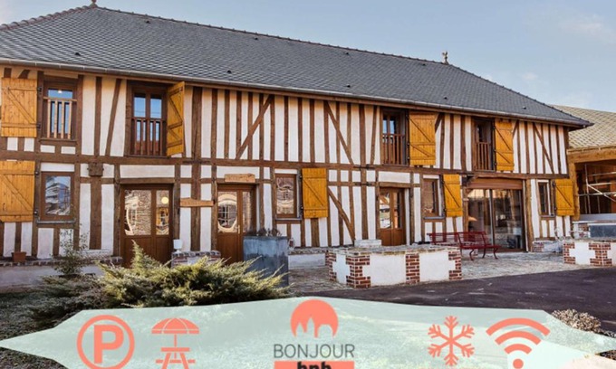 Bucheres Casa | Maison Calme 14 personnes, piscine, jardin et parking