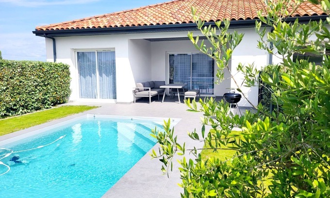Soustons Casa | Maison Climatisée Avec Piscine Chauffée