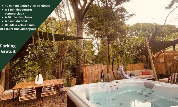 Costieres Casa | Maison dans les Arbres, SPA, Tennis, Parking