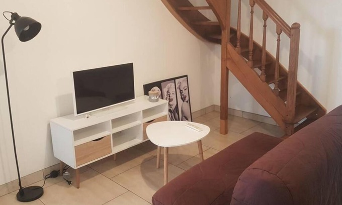 Grez-en-Bouere Apartamento | Maison de bourg avec extérieur.