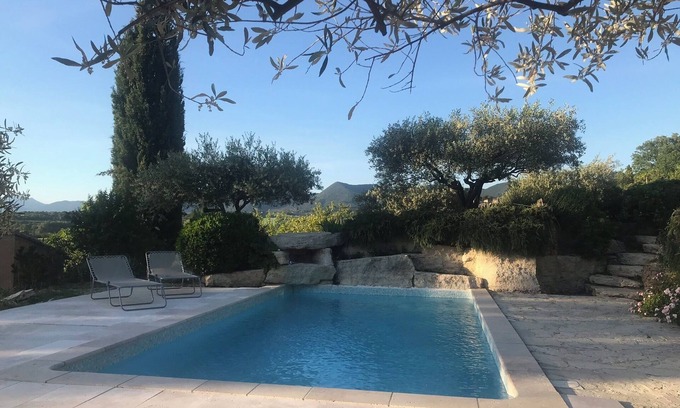 Puymeras Casa | Maison DE Charme Avec VUE SUR LES Collines DE LA Drome Calme Ombre ET Soleil
