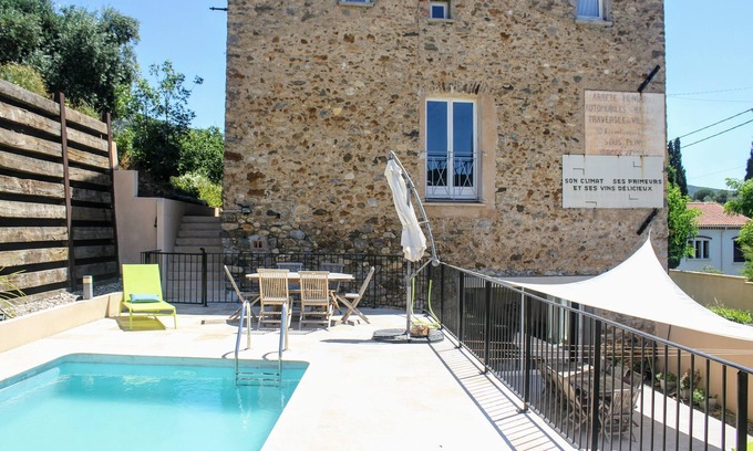 Roquebrun Apartamento | Apartamento loft único de Maison de Farine en una casa de piedra recientemente renovada
