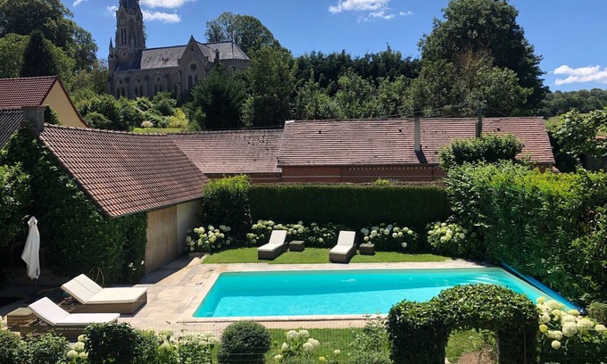 Vauchelles-les-Domart Casa | Maison de Campagne Avec Piscine Chauffée