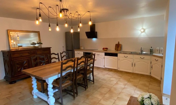 St-Sulpice-de-Mareuil Casa | Maison familiale en Périgord (Billard+Cheminée)