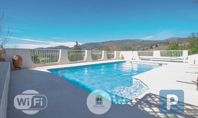 Fayence Casa | Maison Fesch, vue panoramique, 120m2, Piscine, 3ch