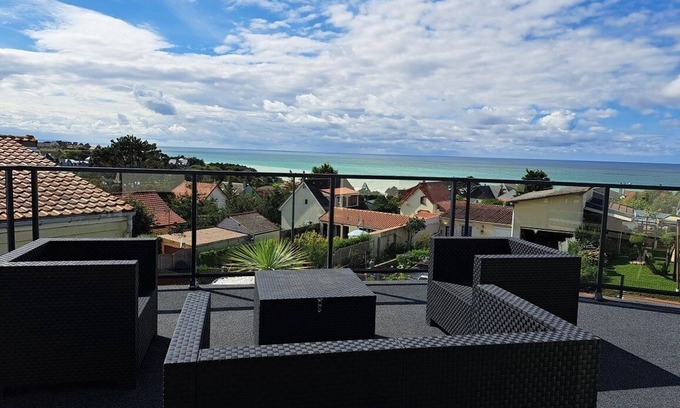 Mesnil-Val-Plage Casa | Maison Neuve, Vue Mer Panoramique, 6 Personnes, 3 Chambres, Parking