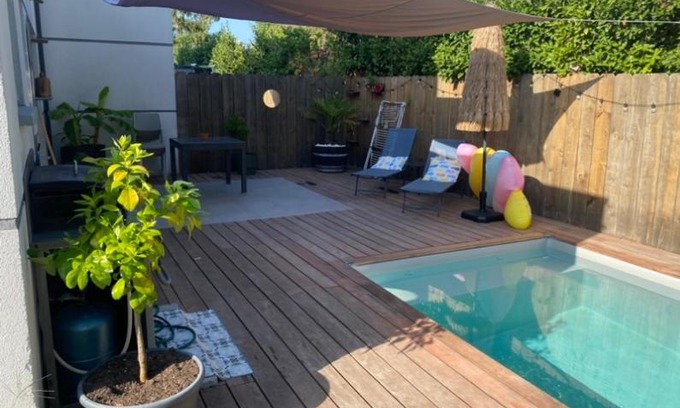 Gujan-Mestras Casa | Maison, piscine centreville Gujan-Mestras 4 hôtes