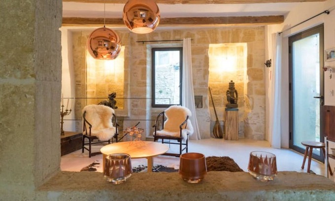 Valliguieres Casa | Maison Piscine Pierre et Design, Pont du Gard Uzès