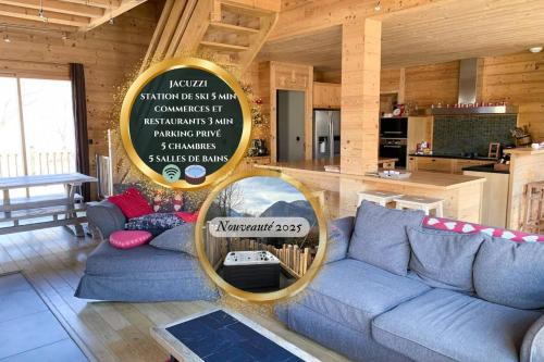 Bourisp Chalet De Esquí | Maison Style Chalet 4 étoiles avec Jacuzzi- La Sérénité de Sailhan