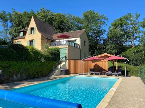 Castelnaud-la-Chapelle Villa | Maison Vallée Vue avec piscine chauffée