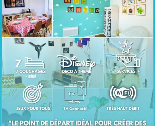 Bussy-Saint-Georges Apartamento | Maison WonderLodge - Déco Disney - Jeux pour tous - Proche Disney et Paris