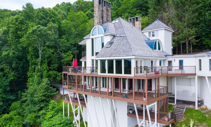 Highlands Casa | Majestic Mountain Chateau con vista de 20 millas