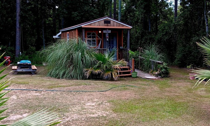 Florida Panhandle Cabina | Malakai campground different by design⛺ little jo cabin wheelchair accessible