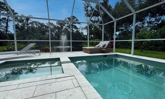 Englewood Casa | Manasota Beach House, heated private Pool/Spa, Pet friendly, 1 Miles to Beach