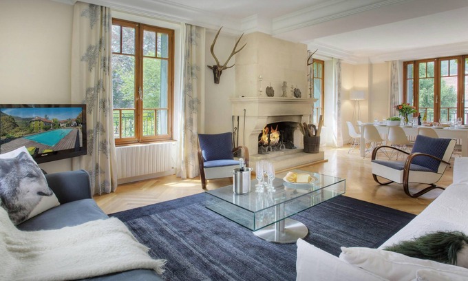 Le Petit-Bornand-les-Glieres Casa | Manoir de Leschaux - alpine base sleeps 14, sauna & pool - OVO Network