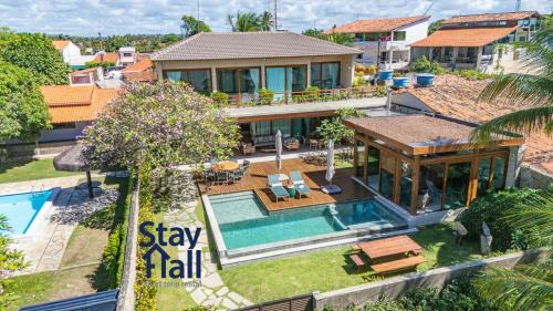 Barra do Sirinhaem Casa | Mansão Luxo Beira Mar-Piscina e Cozinheira-SH125