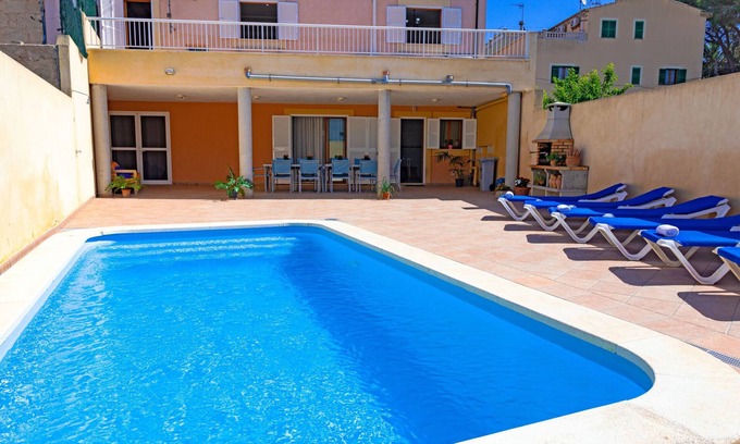 Muro Chalet De Esquí | Marimar 039 fantástica casa ideal grupos con piscina, aire acondicionado, barbacoa y WiFi