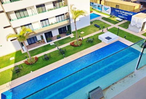 Villa Marina Apartamento | Marina Cerritos de Lujo - Azul Cielo - 5 Albercas