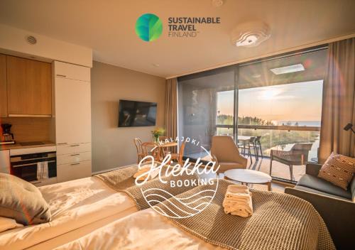 Kalajoki Apartamento | Marina Chalets Studios by Hiekka Booking - sisältää liinavaatteet ja loppusiivouksen