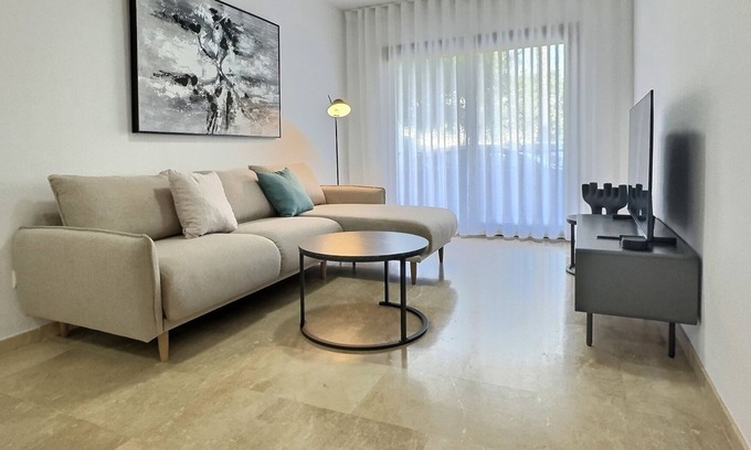Cabrita Apartamento | Marina Magic: 2-Bed, 2-Bath Apartment Steps from Duquesa Harbour and Beach