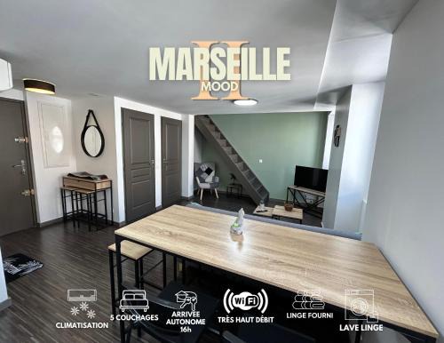 Baille Apartamento | Marseille Mood II - Centre ville - calme - Duplex - 5 couchages - cuisine complète