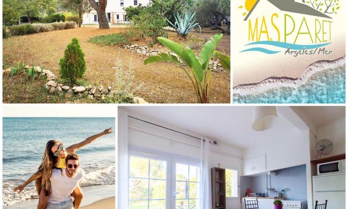 Argeles-sur-Mer Casa | MAS PARET, Gîte "Argelès", Terrasse privative, Vue sur parc paysager