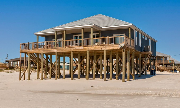 Dauphin Island Casa | Massive, gorgeous 6 bedroom gulf front house. Pet Friendly! - High Tide