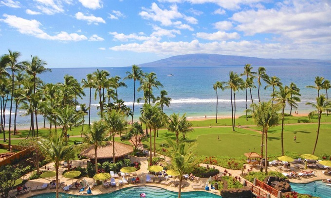 Kaanapali Villa | Maui Resort Rentals: Hyatt Residence Club - 2BR frente al mar piso medio VIlla