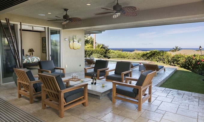 Kamuela Villa | 3BR / 3. 5 BR Waiulaula Villa Mauna Kea Piscina de agua salada / Spa Espectaculares vistas al mar