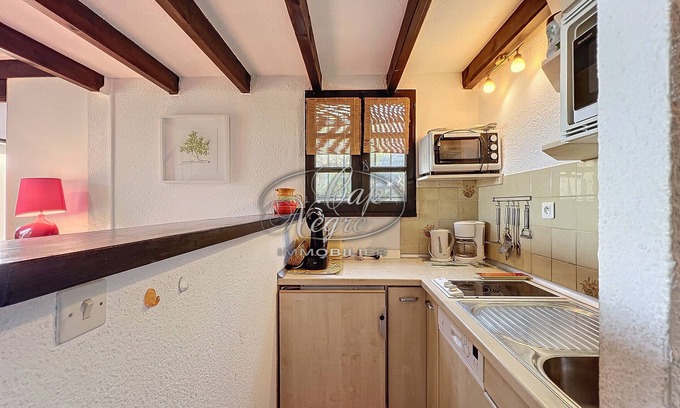 Cavaliere Chalet De Esquí | Mazet provençal T2 Duplex 35 m2 for 4 people with garden sea view at Mas de Pramousquier