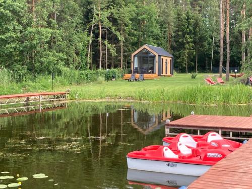 Szeligi Casa | Mazury Resort-nowoczesna stodoła 10 m od jeziora