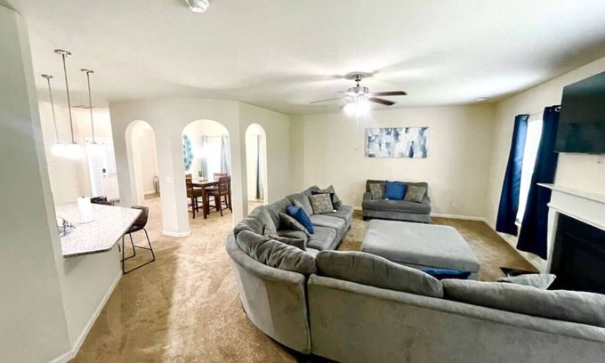 McDonough Casa | McDonough Home Away from Home with Yard, Patio, WiFi, Near Atl Motor Speedway!