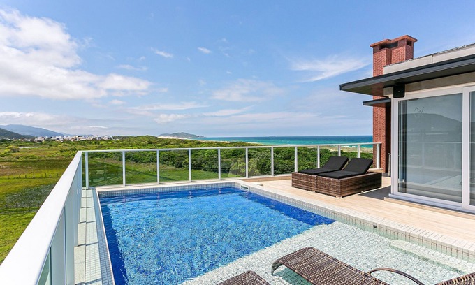 Lagoa Pequena Apartamento | Me2 | APARTMENT 3Q | SEA Front Penthouse with pool and private barbecue #CAMP05