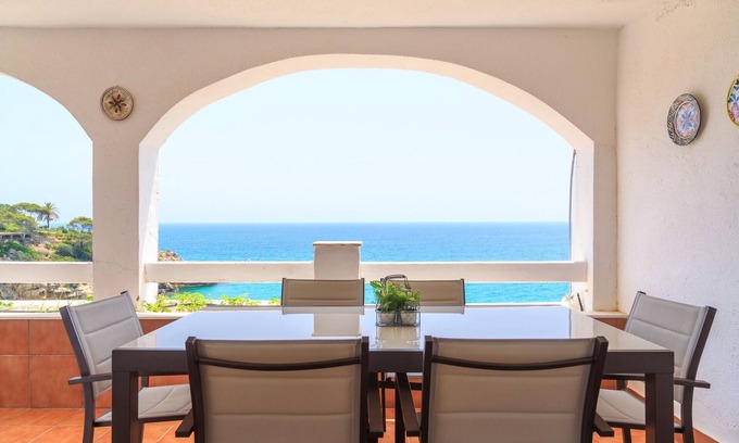 Cap de Salou Chalet De Esquí | Casa Mediterránea Vista Mar · AACC · Piscina · UHC CASAS BLANCAS 014