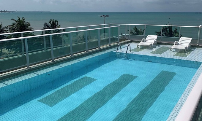 Cabo Branco Apartamento | Melhores Flats - Sossego frente ao mar