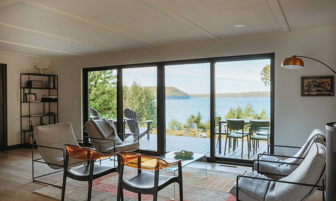 Gills Rock Casa | Mid Century Modern Lake House with Private Beach