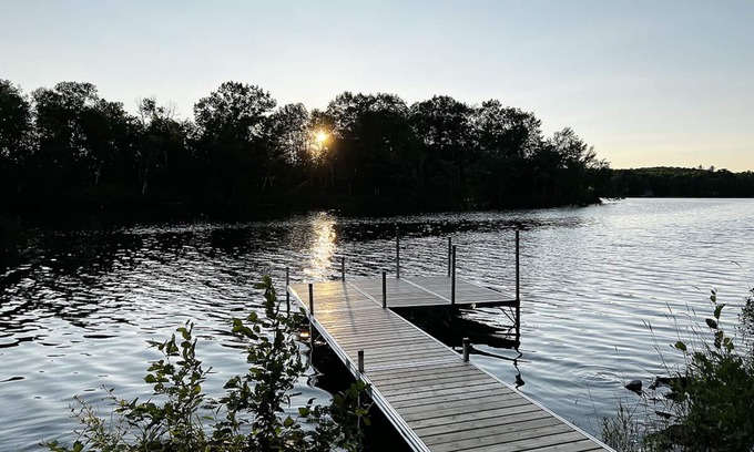 Dexter Casa | Mid-Maine Lakefront Escape – Kayaks, Fire Pit, BBQ & Rail Trail