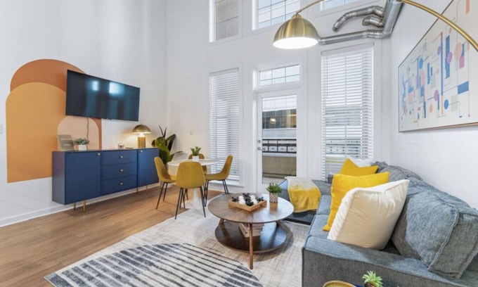 Atlantic Station Area Apartamento | Midtown Loft + WiFi + Hartsfield-Jackson Airport