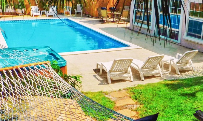El Centro Beach Casa | Mighty Big Beach: Private Game Rm, Pool + Hot Tub, Dog-Friendly, Walk 2 Beach