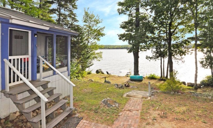 Orland Cabina | Miles To Go-Family friendly camp on Toddy Pond. Swim, boat, fish, hike.
